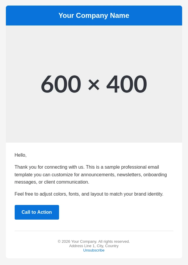 HTML-E-Mail Template